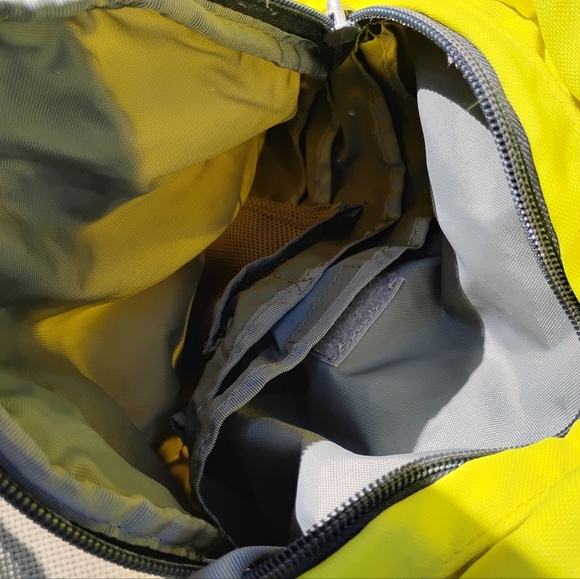 The North Face Men's Backpack in Black and Neon Yellow - Picture 3 of 6